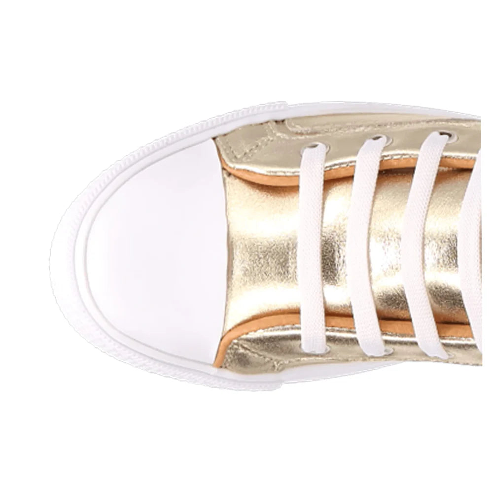 Knarly Metallic High Top Sneakers