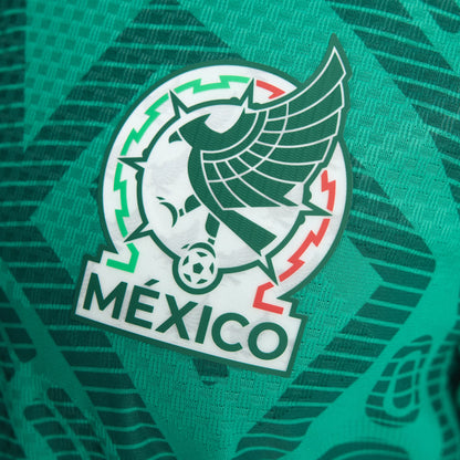 adidas Mexico Home Authentic Mens Soccer Jersey 26 Green