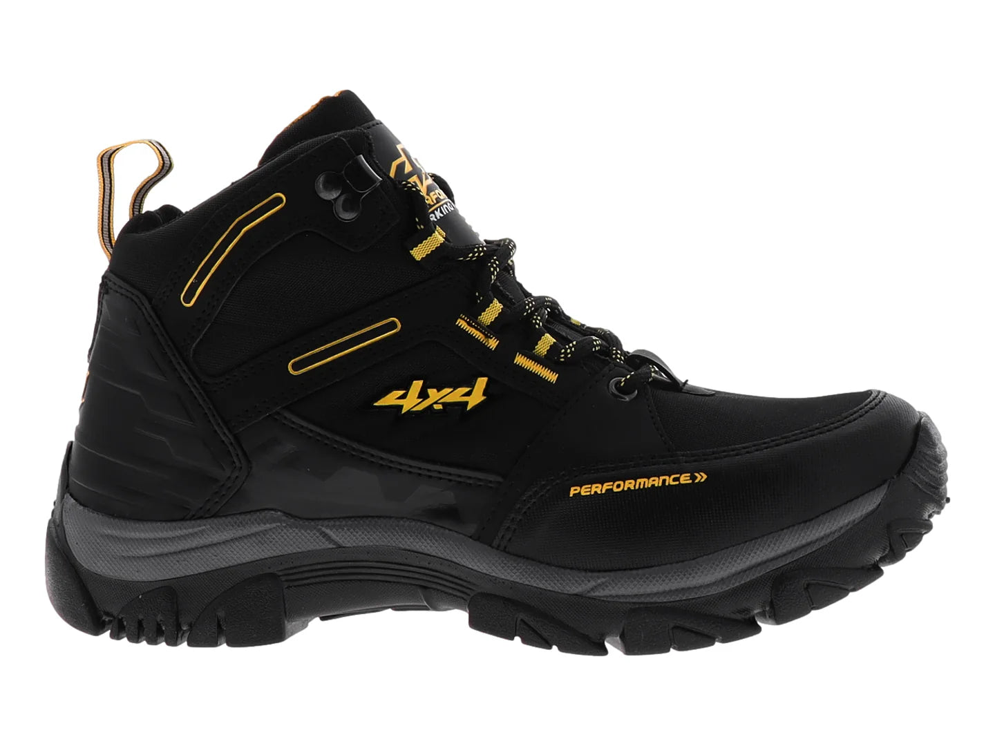 Botas 4X4 Negro con Amarillo para Hombre