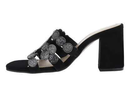 Sandalias Gillio Antelina Negro para Mujer