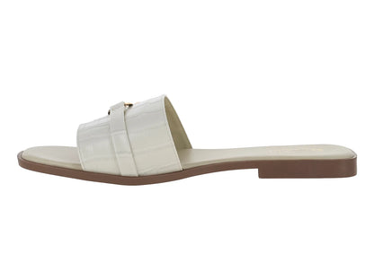 Sandalias Roze Croco Beige para Mujer