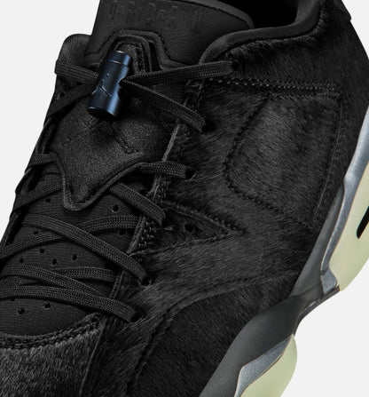 Air Jordan 6 Retro Low Blackout Womens Lifestyle Shoe Black Black
