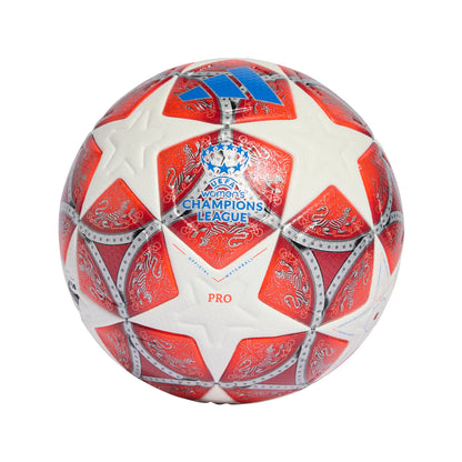 adidas UEFA Womens Champions League Pro Soccer Ball White Red