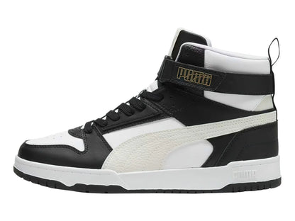Tenis PUMA RBD Game Blanco Negro y Gris para Hombre