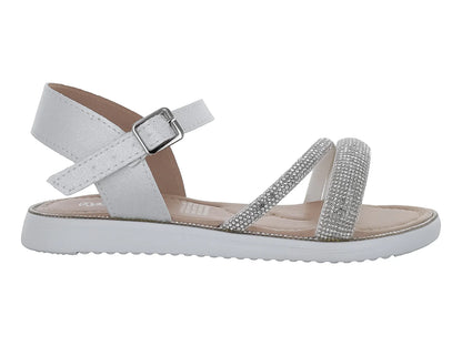 Sandalias Acuarelas Blanco para Niña