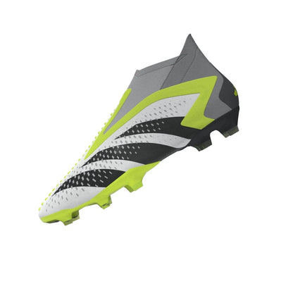 adidas Predator Accuracy FG Firm Ground Cleats White Black Lucid Lemon