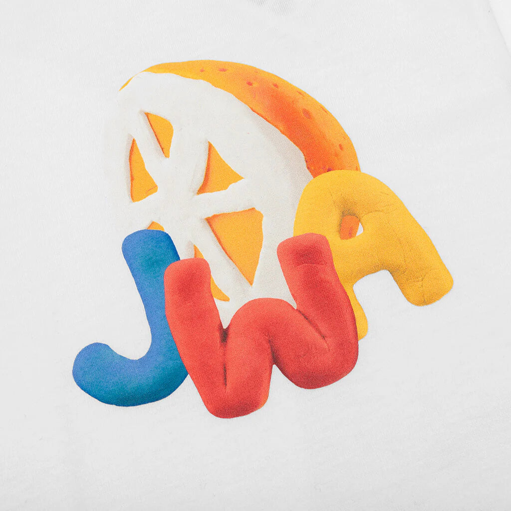 JWA Orange Print T Shirt White