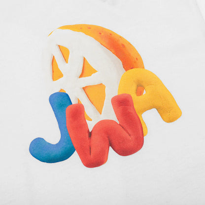 JWA Orange Print T Shirt White