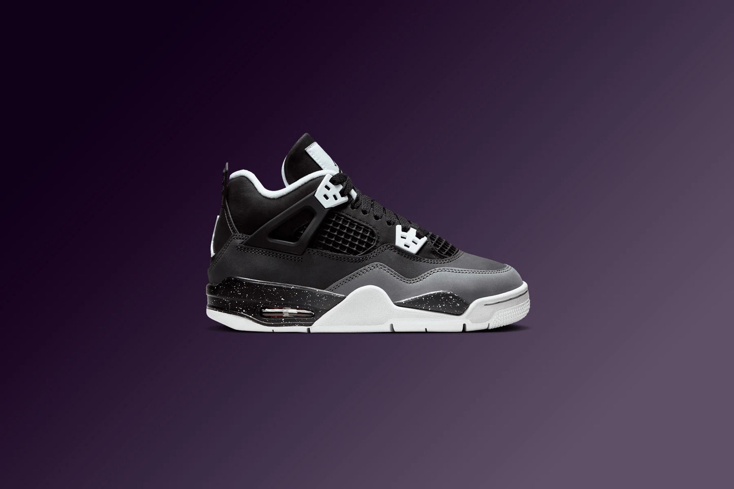 Air Jordan 4 Retro GS Fear Black White Anthracite Black