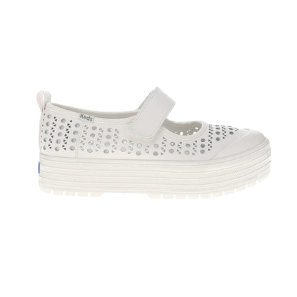 Mary Jane Perf Leather Platform Sneakers