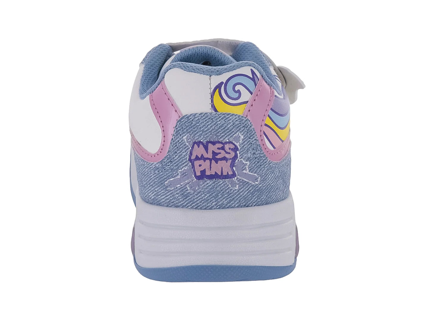 Tenis Clasben Joy Blanco Mezclilla para Niña