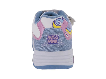 Tenis Clasben Joy Blanco Mezclilla para Niña