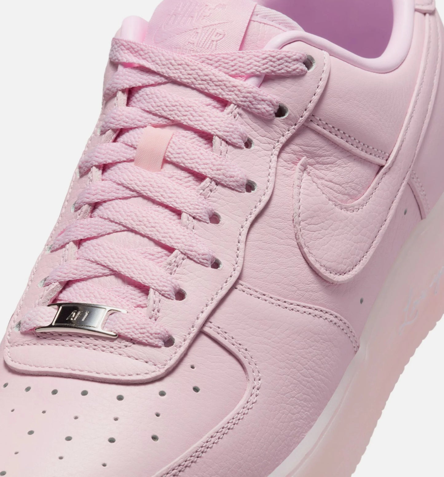 NOCTA x Air Force 1 Low Pink Foam Mens Lifestyle Shoe Pink Foam Cobalt Tint Metallic Silver