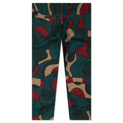 Trees in Wind Relaxed Pants Camo Green