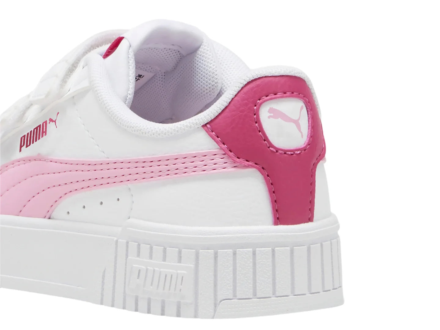 Tenis PUMA Carina 20 V Blanco y Rosa para Niña