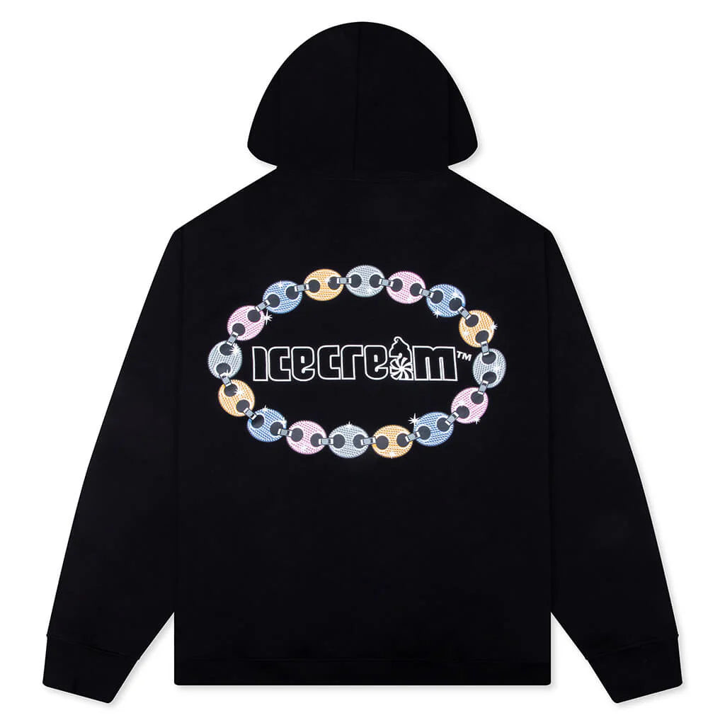 Chain Hoodie Black