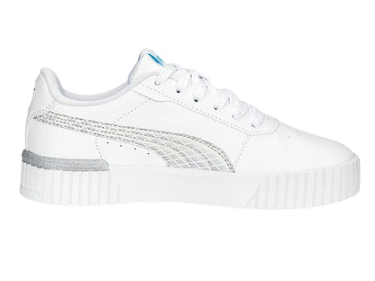 Tenis PUMA Carina 20 Mermaid Blanco y Azul para Niño