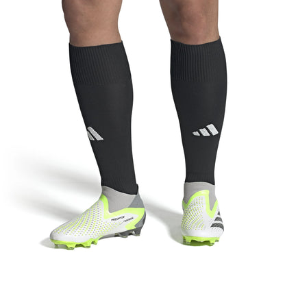 adidas Predator Accuracy FG Firm Ground Cleats White Black Lucid Lemon
