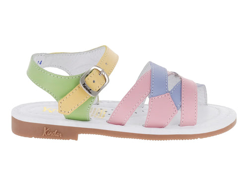 Sandalias Kinder Multicolor Pastel para Niña