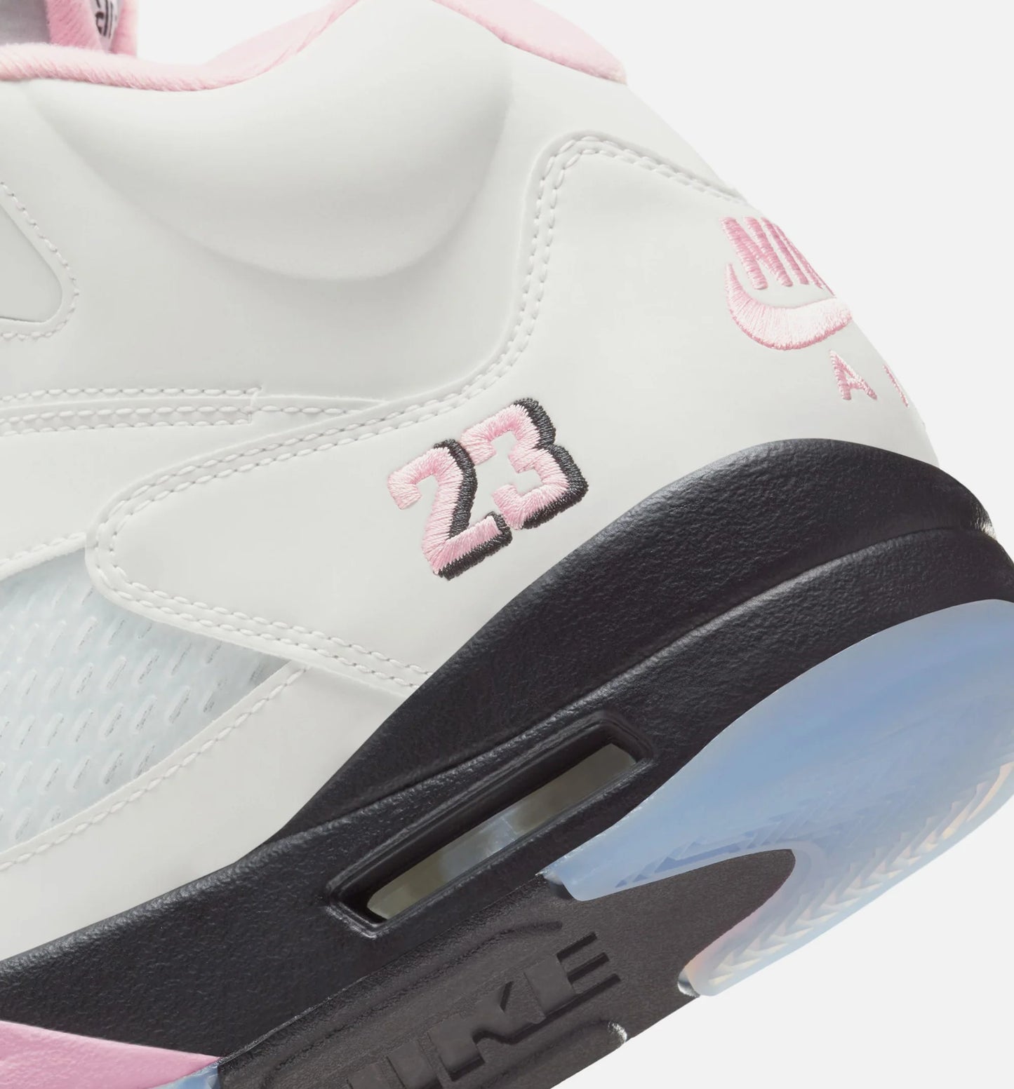 Air Jordan 5 Retro Medium Soft Pink Mens Lifestyle Shoe White Soft Pink Black