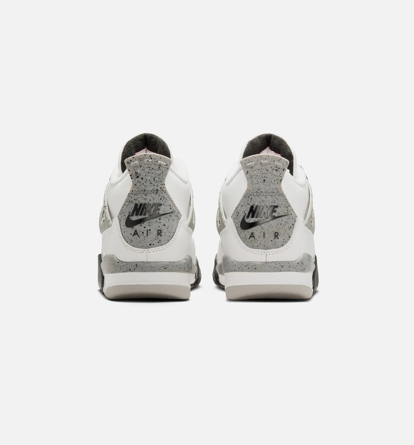 Air Jordan 4 Retro White Cement Grade School Lifestyle Shoe Summit White Fire Red Cement Grey Black