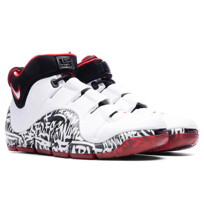 Zoom Lebron IV White Black University Red