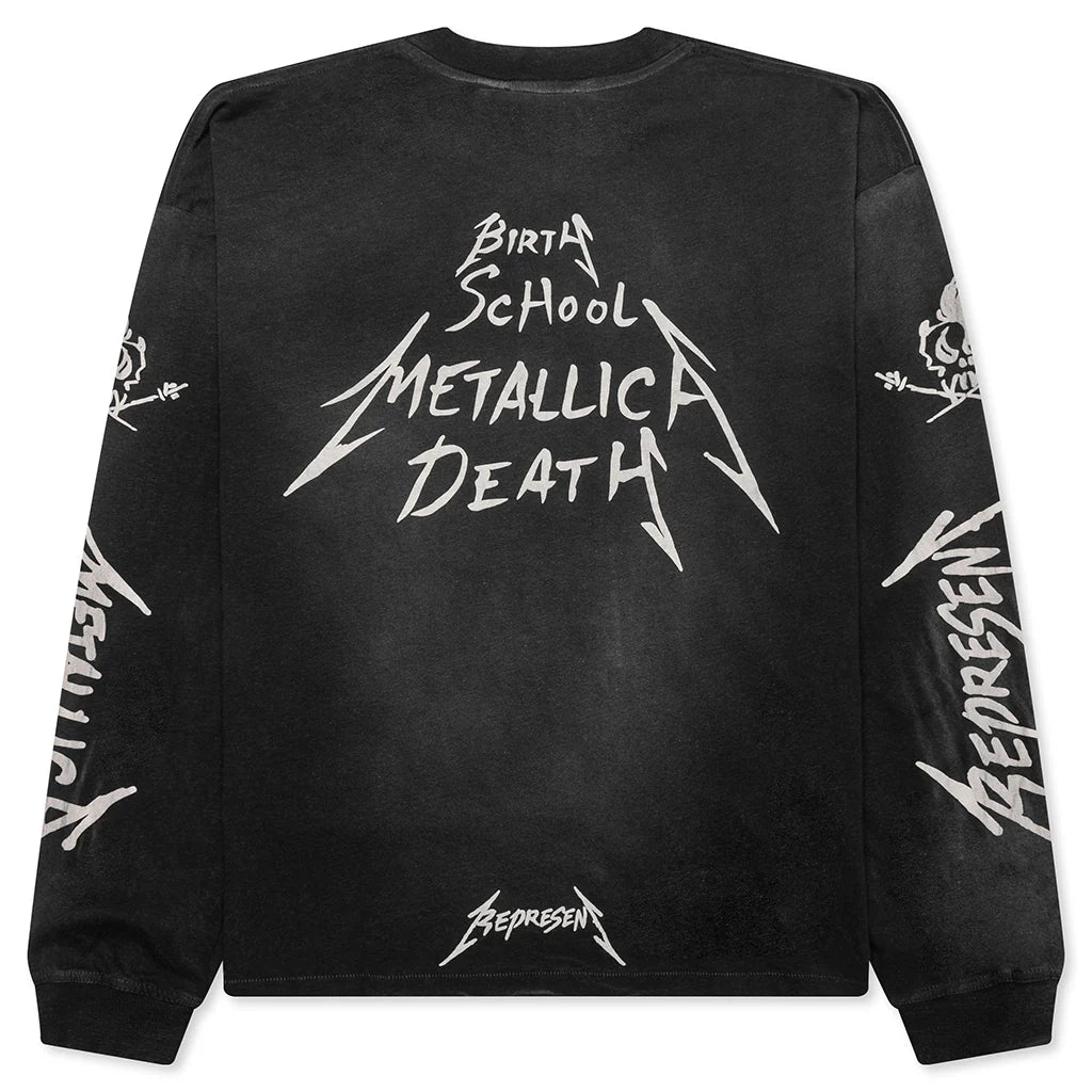 Metallica Garage Inc L S T Shirt Stained Black