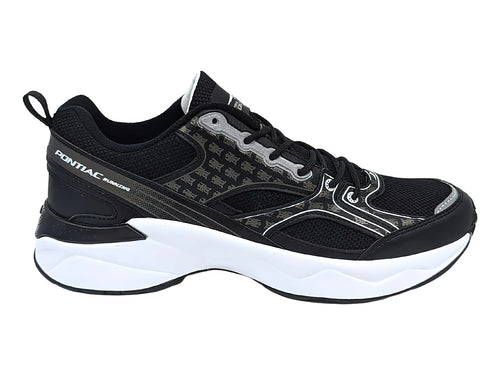 Tenis PONTIAC AXL Negro y Blanco para Hombre