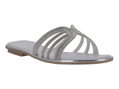 Sandalias Luna Rosa Plata para Mujer