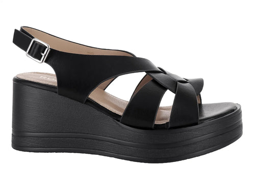 Sandalias ROZE Plataforma Negro para Mujer