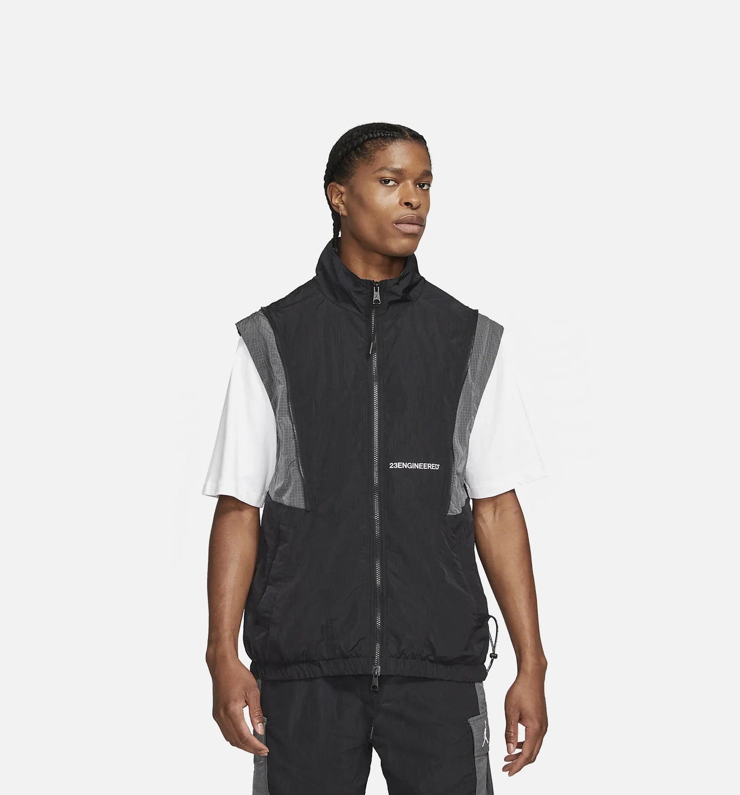 23 Engineered Woven Jacket Mens Jacket Black Gray