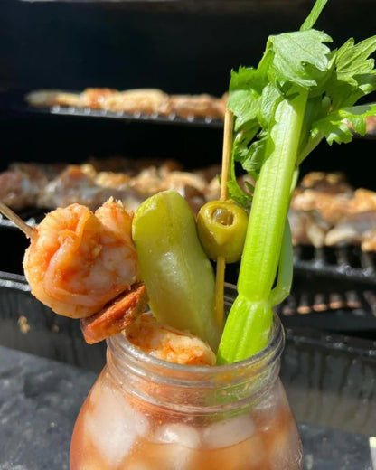 Spicy Pickled Shrimp Jar Ready-to-Eat Marinated Cajun Seafood Snack